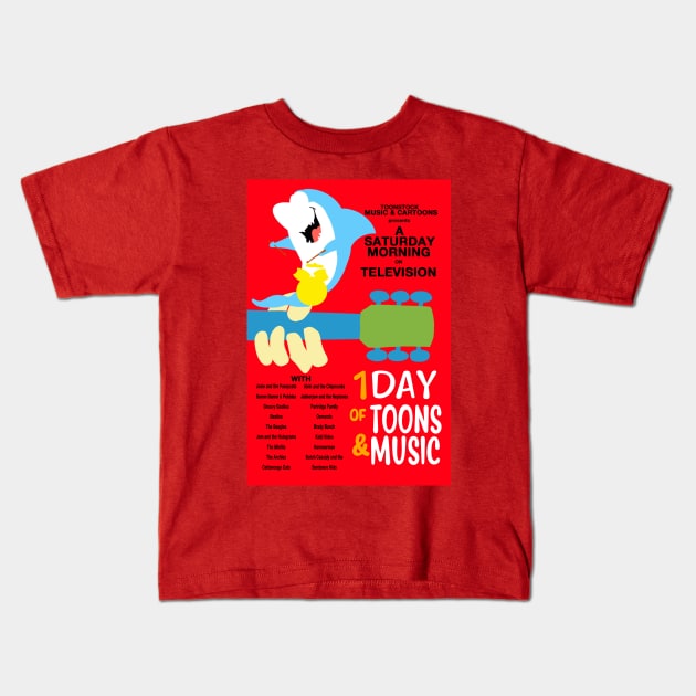 Toonstock Jabberjaw Kids T-Shirt by TechnoRetroDads